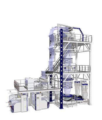 Multilayer Co-extrusion Blown Film Line