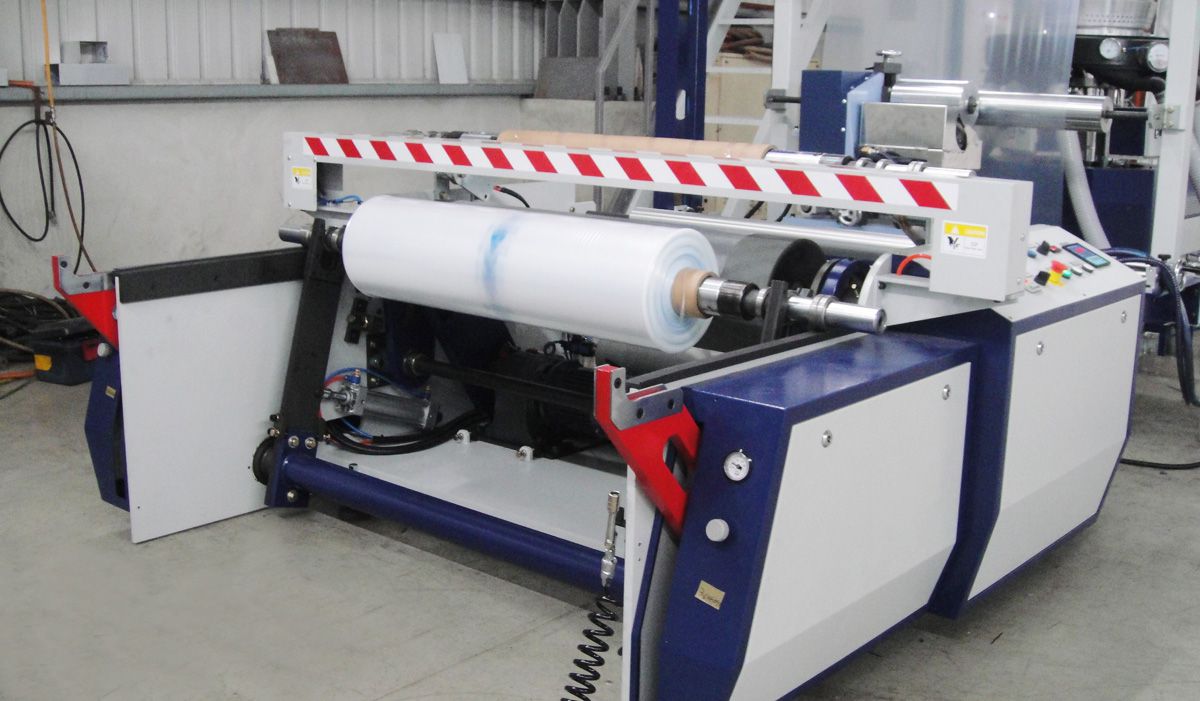 High Speed Automatic Blown Film Extrusion Line Winder